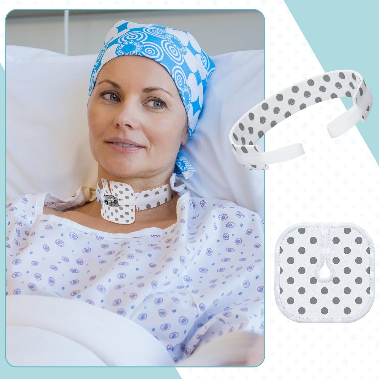 Geiserailie 40 Pcs 20 Sets 4 x 4 Inches Reusable Tracheostomy Dressing Absorbent Soft Tracheo Pads Tracheostomy Supplies for Wound Care