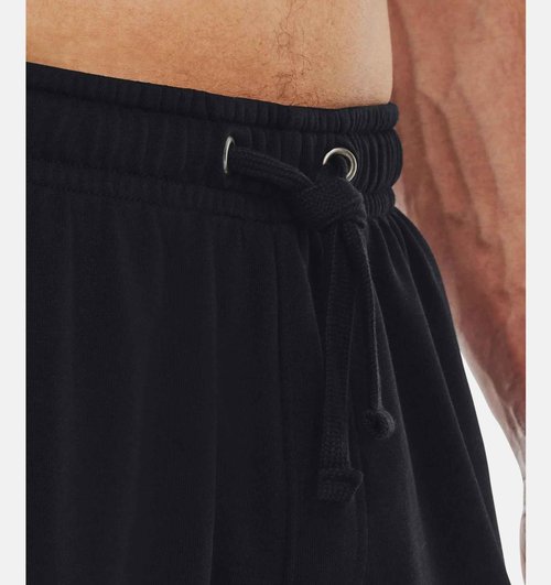 Under Armour Men's Project Rock Terry Joggers (as1, Alpha, l, Regular, Regular, Black/White - 002)