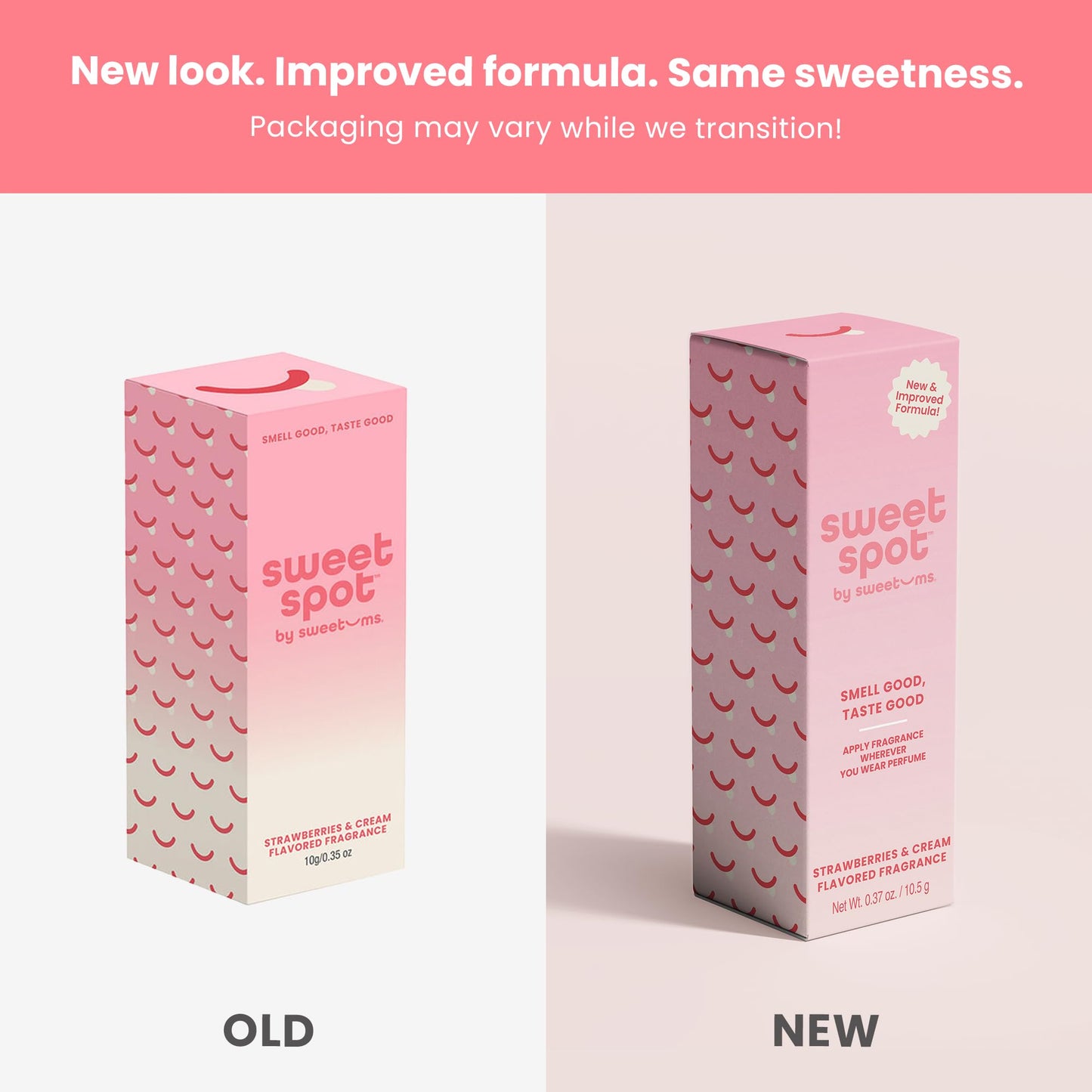 SweetSpot Flavored Solid Perfume Stick, Portable Travel Perfumes for Women, Long Lasting Fragrances, Non Sticky Formula, Natural Ingredients, Fragrance Stick (Strawberries and Cream)