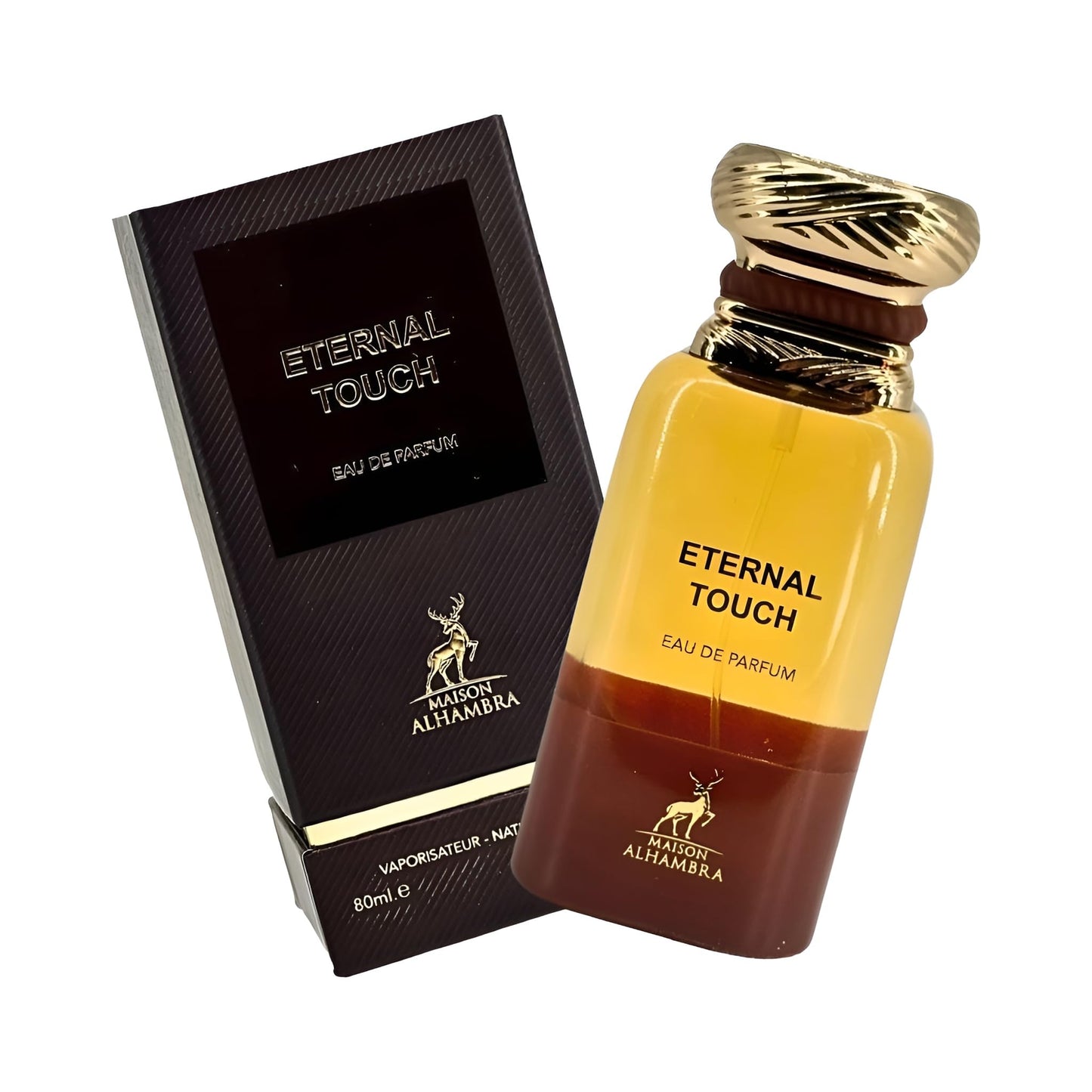 Maison Alhambra Eternal Touch – Spicy, Gourmand, Woody, Sweet – Eau de Parfum Spray Long-Lasting Fragrance for Men, 2.7 Ounce / 80 ml