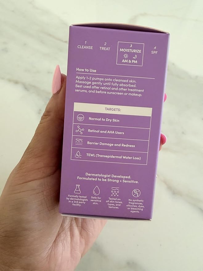 PEP TALK Bio-Placenta Barrier Repair Cream for Redness & Dryness, Body and Face Moisturizer, Ceramide Barrier Repair Moisturizer Infused with Glutathione and Ashwagandha, 1.7 fl oz