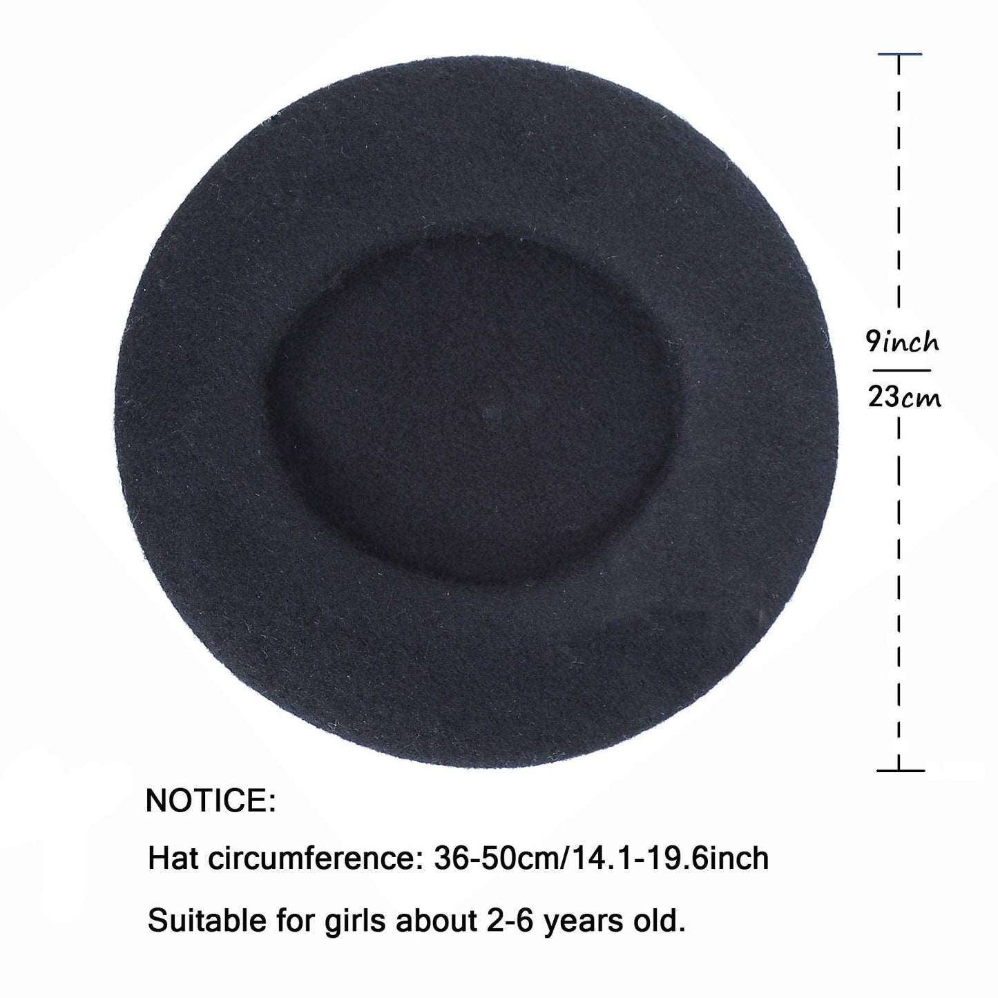 AWAYTR Kids Beret Hats for Girls - Artist French Beret for Toddler Little Girl (Rose red)