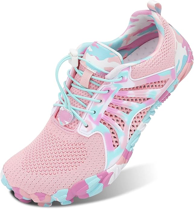 Scurtain Unisex Mens Womens Athletic Hiking Water Shoes Quick Dry Barefoot Aqua Shoes Swim Shoes Beach Shoes with Drainage