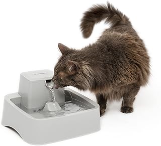 PetSafe Oasys 1/2 Gallon Pet Fountain - Cat & Dog Hydration Station with Free-Falling Water Stream & Customizable Flow - E...