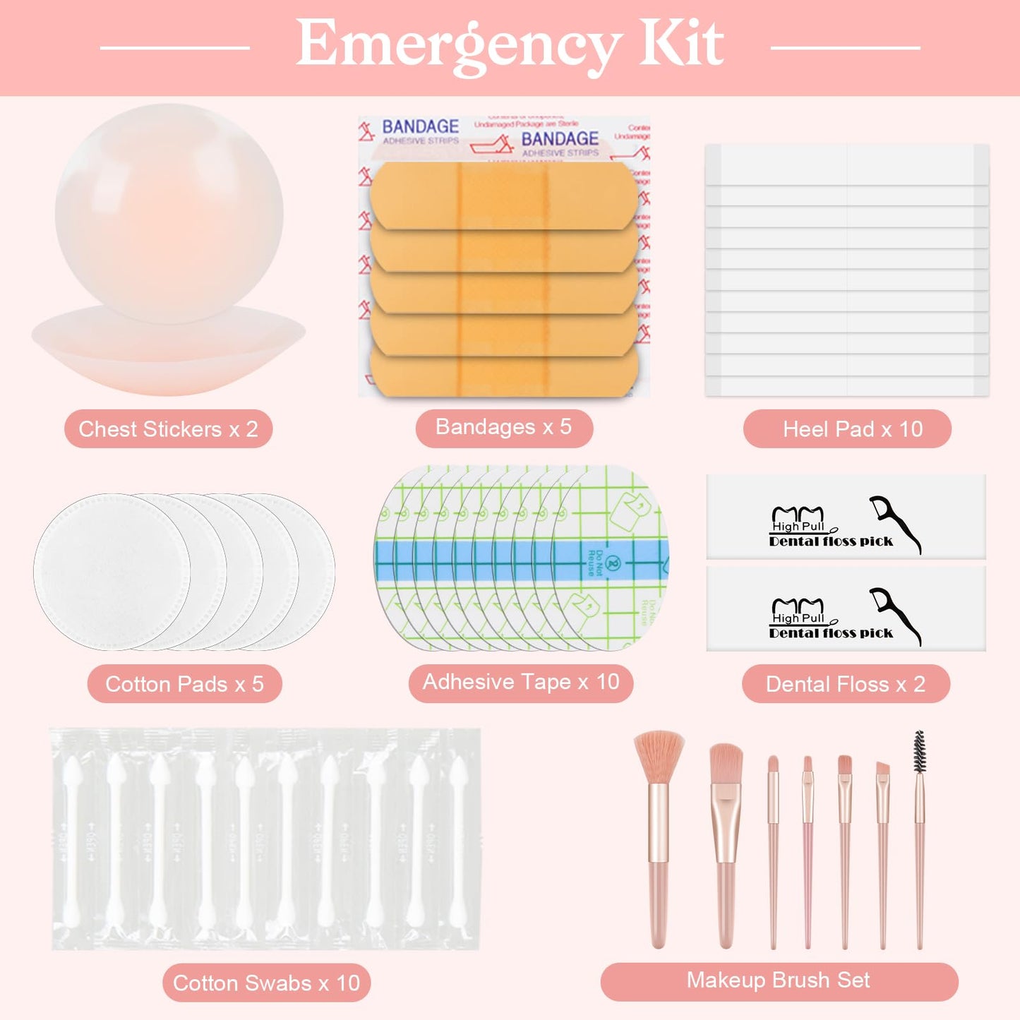 Bride Wedding Day Emergency Kit for Wedding Day Items, Wedding Essentials Supplies Emergency Kit for Women, Wedding Day Must Haves, Wedding Necessities