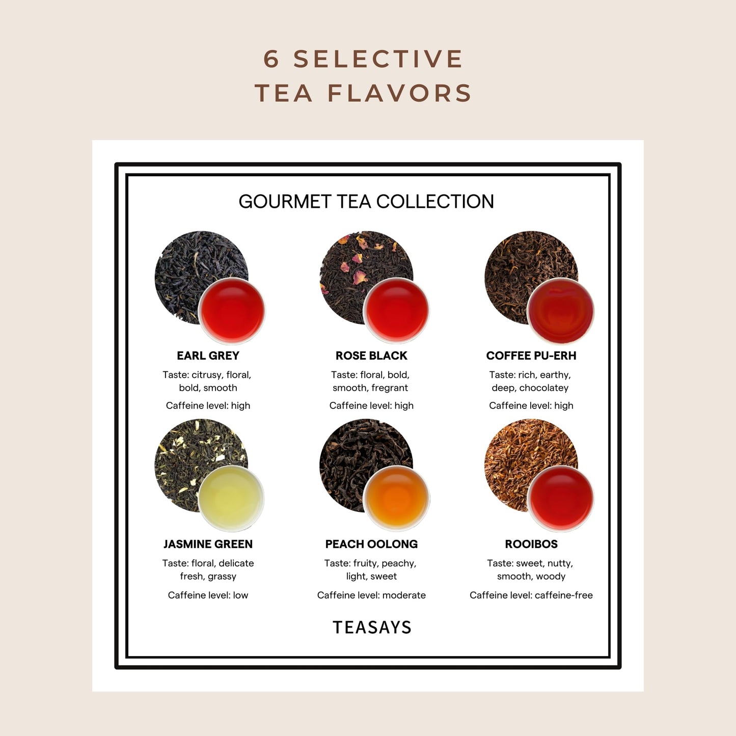 Love Is Brewing Tea Set by TEASAYS, Romantic Gift with Love Messages, 30 Premium Whole Leaf Tea Bags, Tea Sampler for Her, Him, Girlfriend, Boyfriend, Wife, Husband, Partner, Valentine, Date, Anniversary