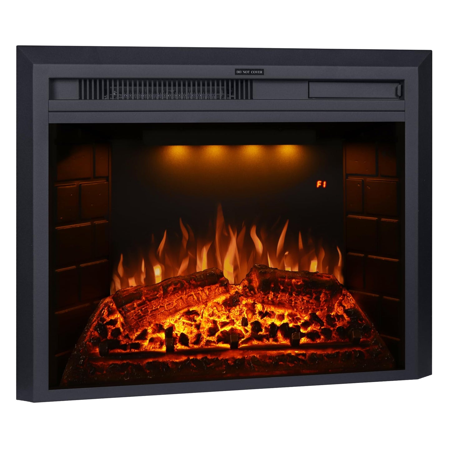 Valuxhome Electric Fireplace, 25 Inches Electric Fireplace Insert, Christmas Fireplace Heater With Overheating Protection, Fire