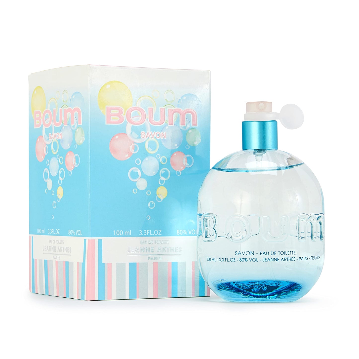 Jeanne Arthes - Boum Savon Eau De Parfum - Spray Perfume for Women - Fresh Floral Scent - Notes of Bergamot, Water Lily - Made in France - 3.38 fl.oz