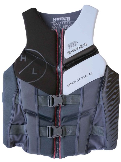 HyperLite Men's Elite Life Jacket - US Coast Guard Approved Level 70 Buoyancy Aid, Great for Any Water Sports Activity Including Boating, Paddle & Swimming - Large