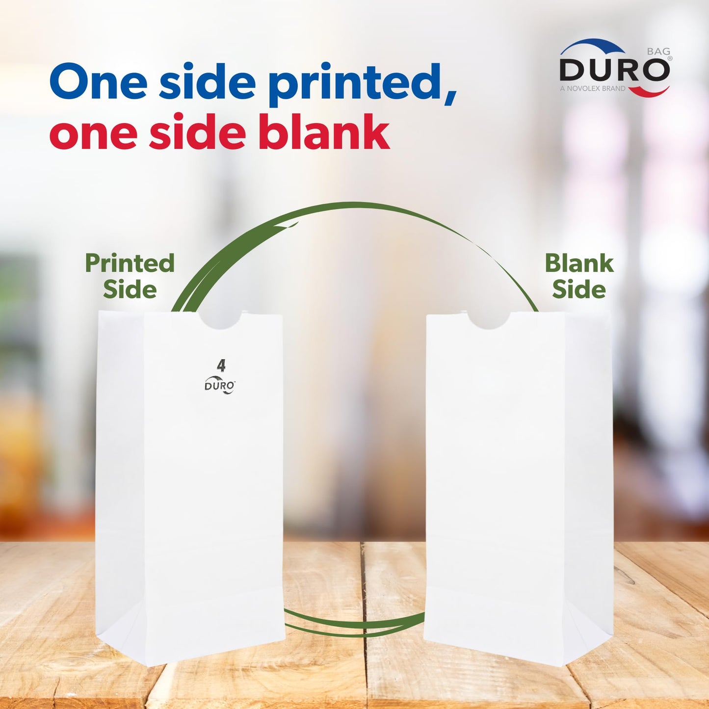 Duro 4# White Paper Bags 500-Count, White Sandwich Paper Bags, Candy, Snacks, Treats, Popcorn Bags & Bulk Disposable Lunch Sacks - 5.00 x3.12 x 9.75 Inches
