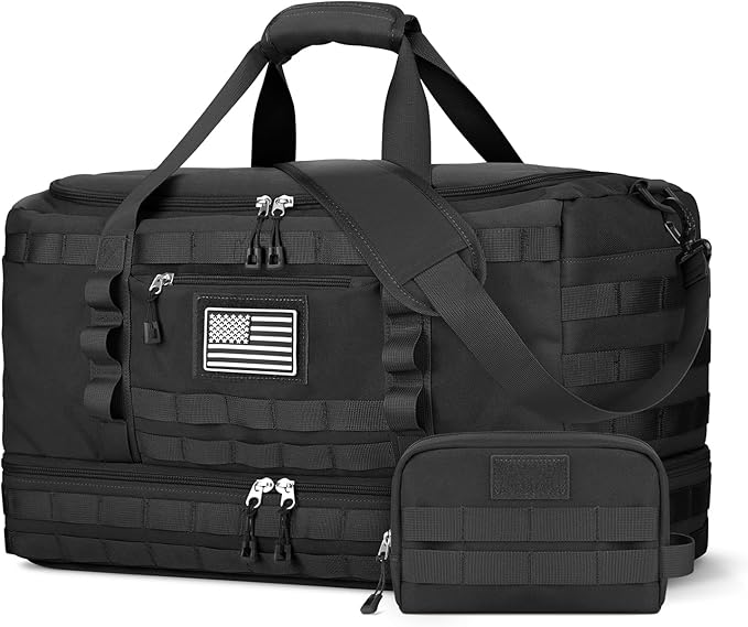ETRONIK Gym Bag for Men Women, Carry on Luggage 22x14x9 Airline Approved, Tactical Travel Duffle Bag with Toiletry Bag and...