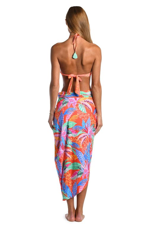Sunshine 79 Women's Standard Swimsuit Beach Cover Up Pareo, Multi//Trippy Tropics, Small