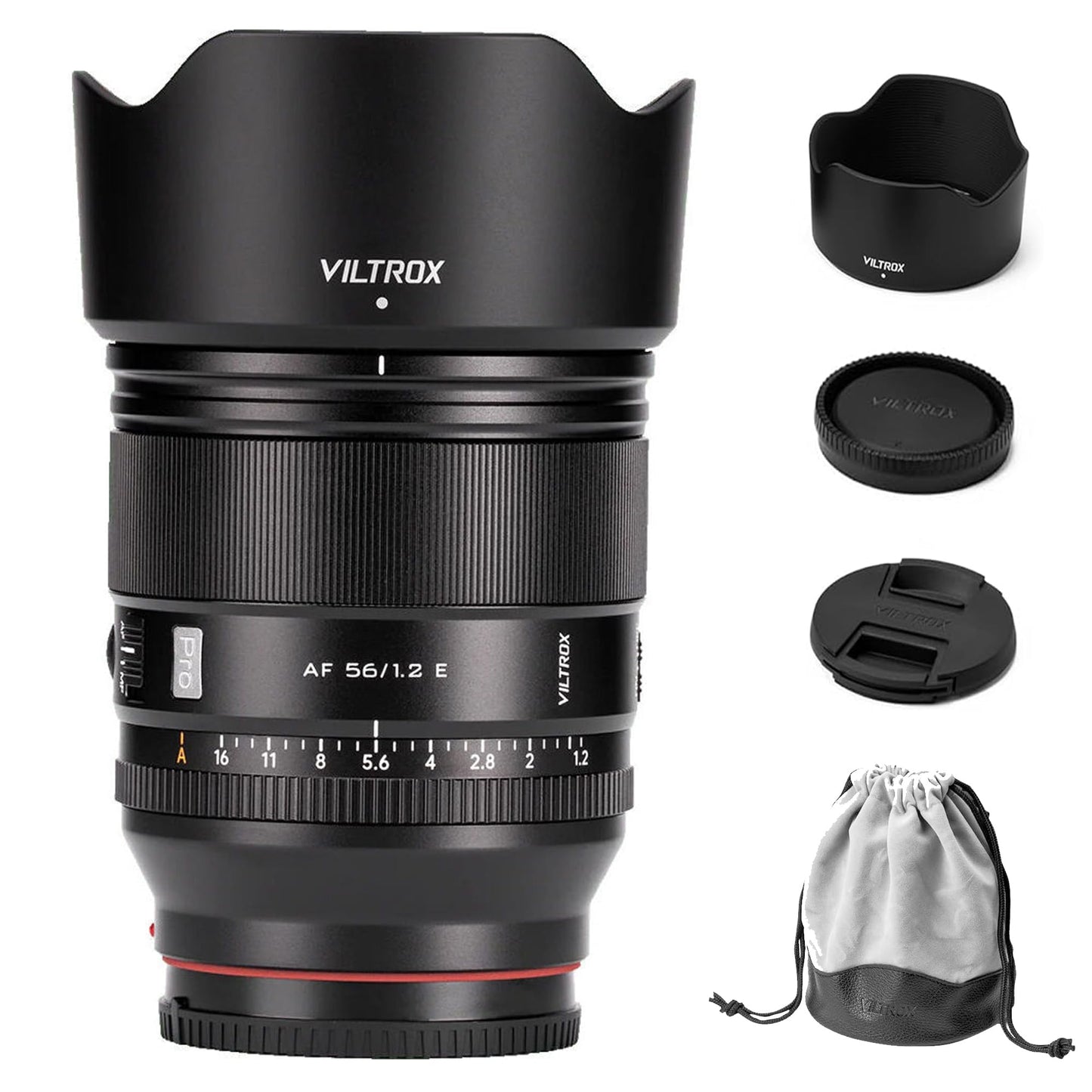Viltrox 56mm F1.2 E, Auto Focus Prime Lens for Sony E-Mount, AF 56mm f1.2 E Mount Mirrorless Camera Lens for Sony a7 a6700 a6500