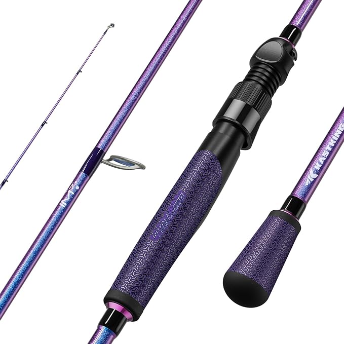 KastKing Royale Legend Pro Technique Bass Fishing Rods, KastFlex IM7 Graphite Blanks, Fuji FazLite Guides, SlipLock Techno...