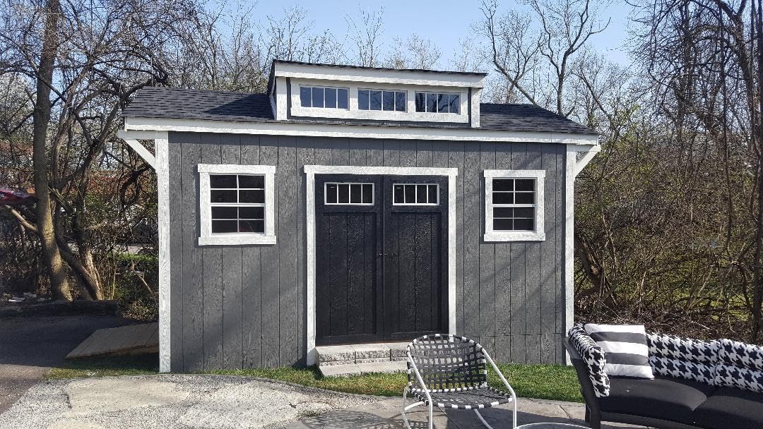 Shed Windows and More 18" X 23" White Flush Mount, Safety/Tempered Glass Shed Window Storage Shed Playhouse Chicken Coop