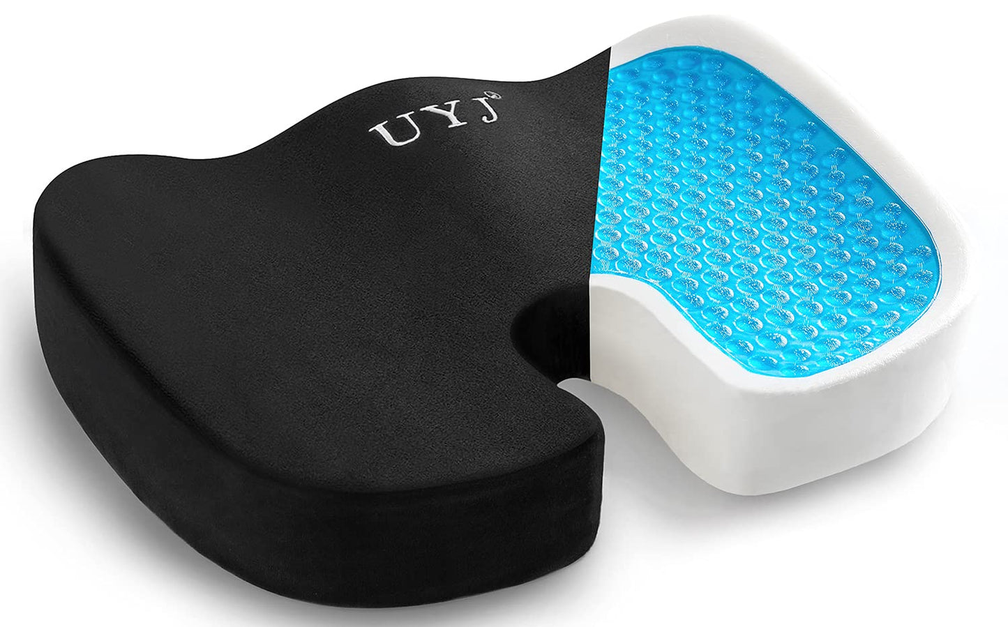 UYJ Seat Cushion for Office Chair,Memory Foam Seat Cushion,Tailbone,Sciatica,Lower Back Pain Relief,Chair Cushion for Car,Wheelchair,Computer and Desk Chair