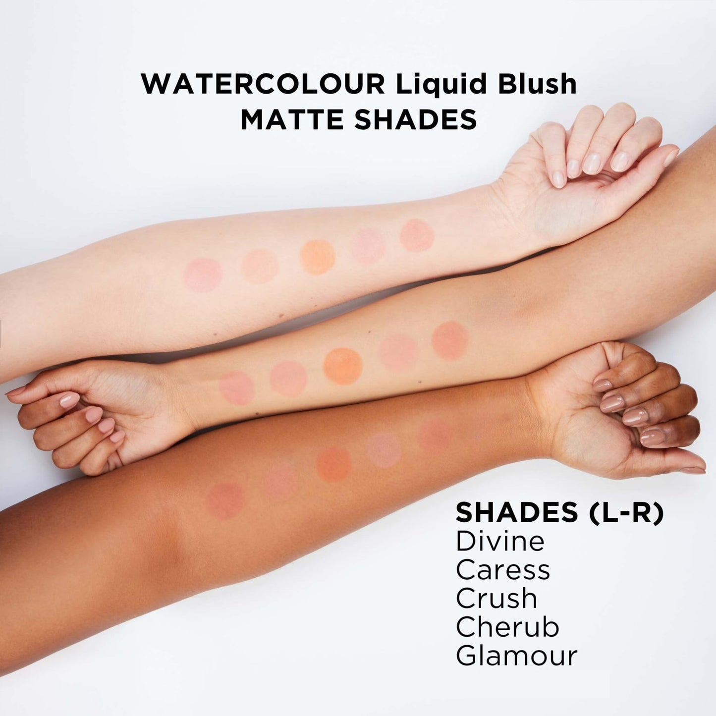 Daniel Sandler WATERCOLOUR LIQUID BLUSH CHERUB - Lightweight, Buildable, Water-Resistant Formula for Cheeks, Lips