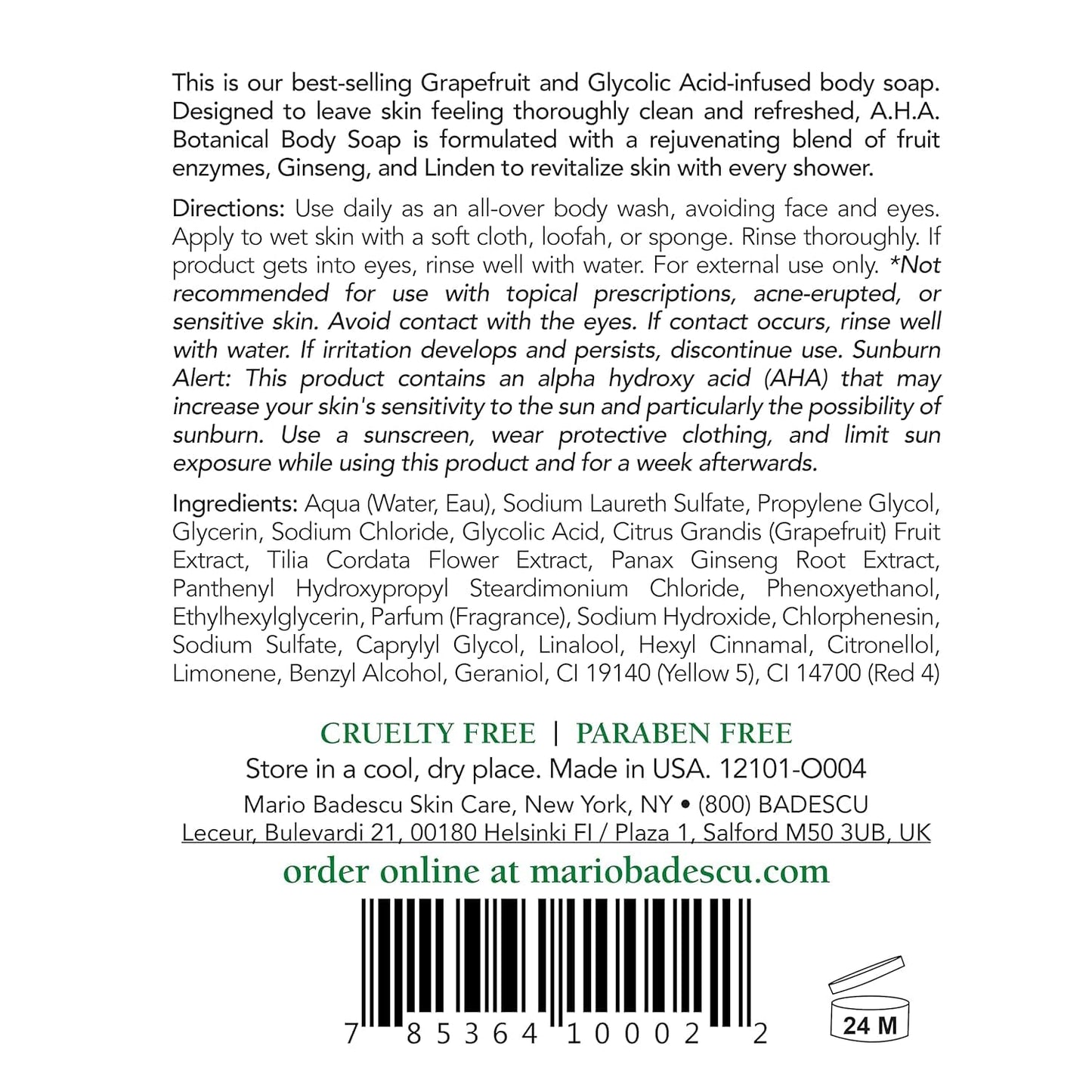 Mario Badescu Body Breakout Kit for Chest, Back and Shoulders, Includes A.H.A. Botanical Soap and Special Cleansing Lotion O Bod