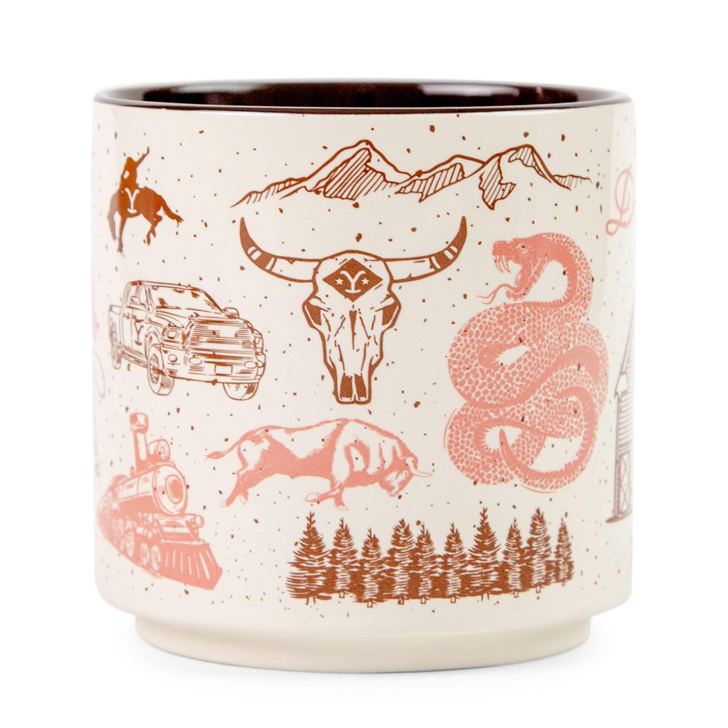 Silver Buffalo Yellowstone Dutton Ranch Ceramic Mug | Coffee Cup For Espresso, Tea, Cocoa | Holds 13 Ounces
