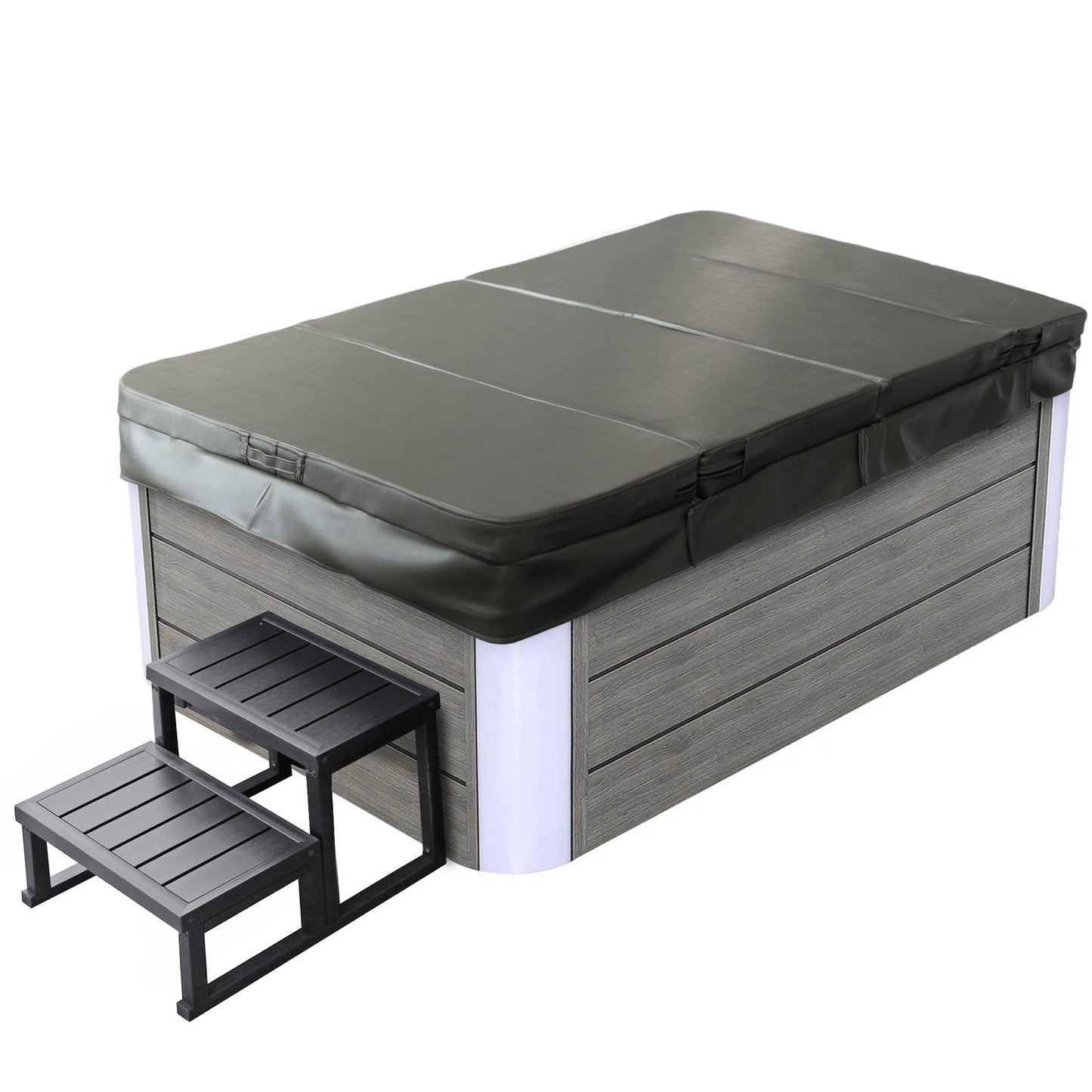 Empava Hot Tub, 4-Person Home Spa for Hydrotherapy, Arthritis & Muscle Relief |20-Jet 110V Backyard Oasis for Ultimate Recovery & Lasting Family Memories, Acrylic, 82", ETL Certified