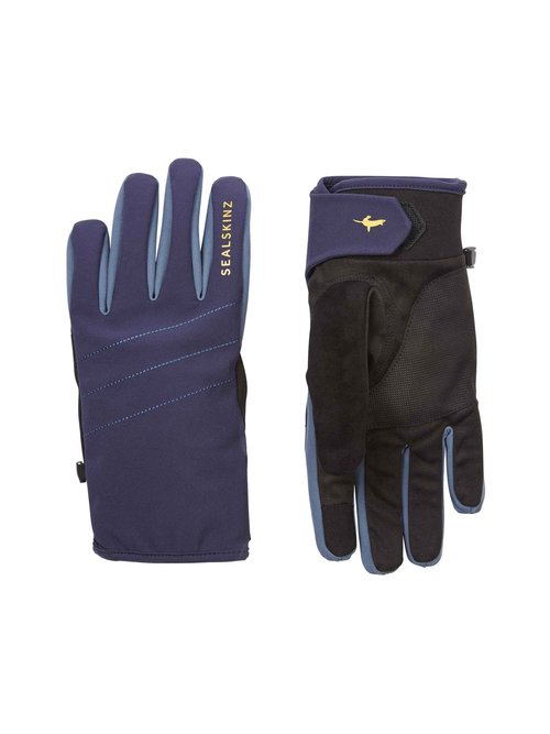 SEALSKINZ Lyng Waterproof All Weather Glove with Fusion Control, Navy Blue/Black/Yellow, XL