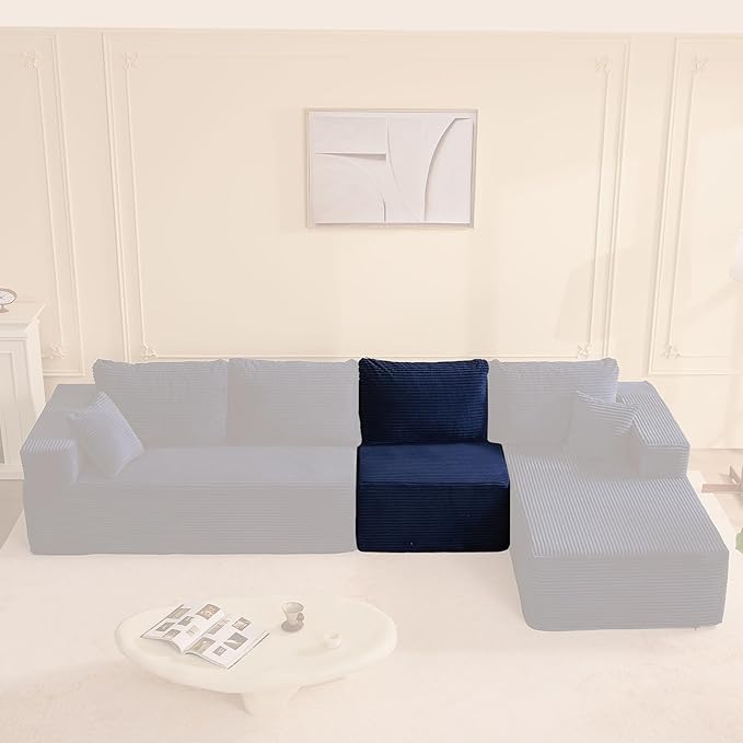 Afuson Cozy Single Seat, Comfortable Seating, No Assembly Required, Blue
