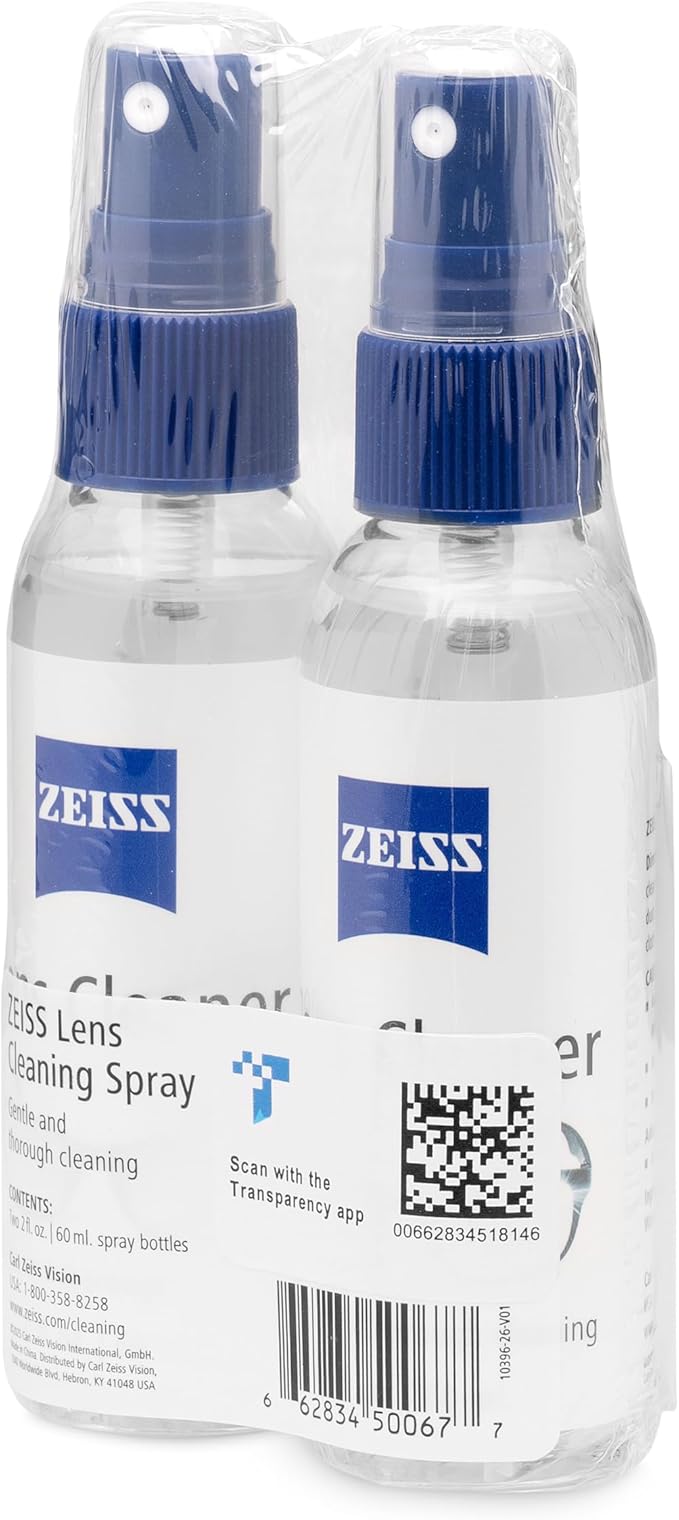ZEISS 2oz Lens Cleaning Spray with Microfiber Cloths - Pack of 2