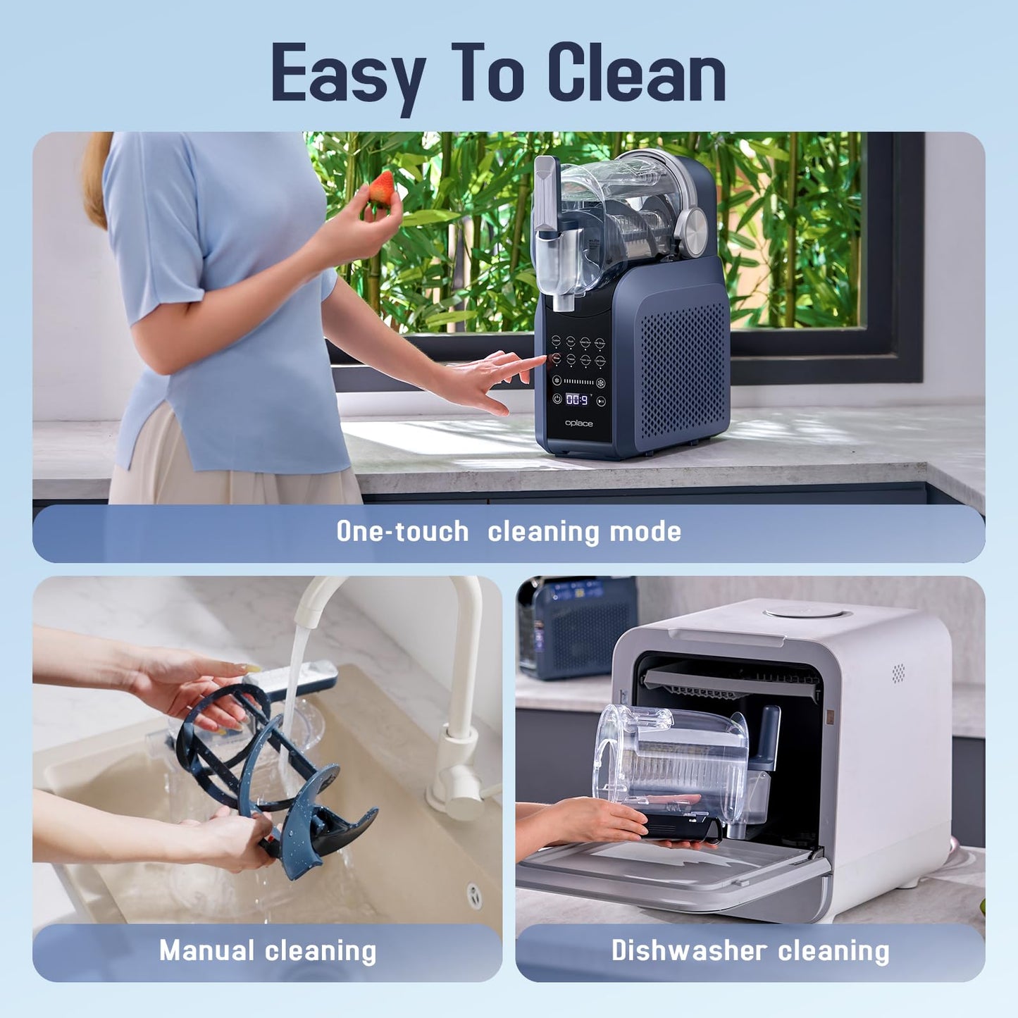 Oplace 7-in-1 Slushie Machine for Home(88oz.),Slushy Maker with No Ice Needed, Auto-Clean,Frozen Drink,Margarita, Cocktail,Daiquiri,Frappe,Milkshake,and More Slush Smoothie(1 Pack)