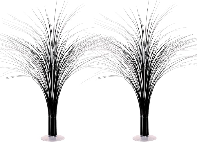 Beistle 2-Pack Metallic Spray Centerpiece, Sleek Black Decoration for New Years, Awards Night, & Birthday Parties, Table D...