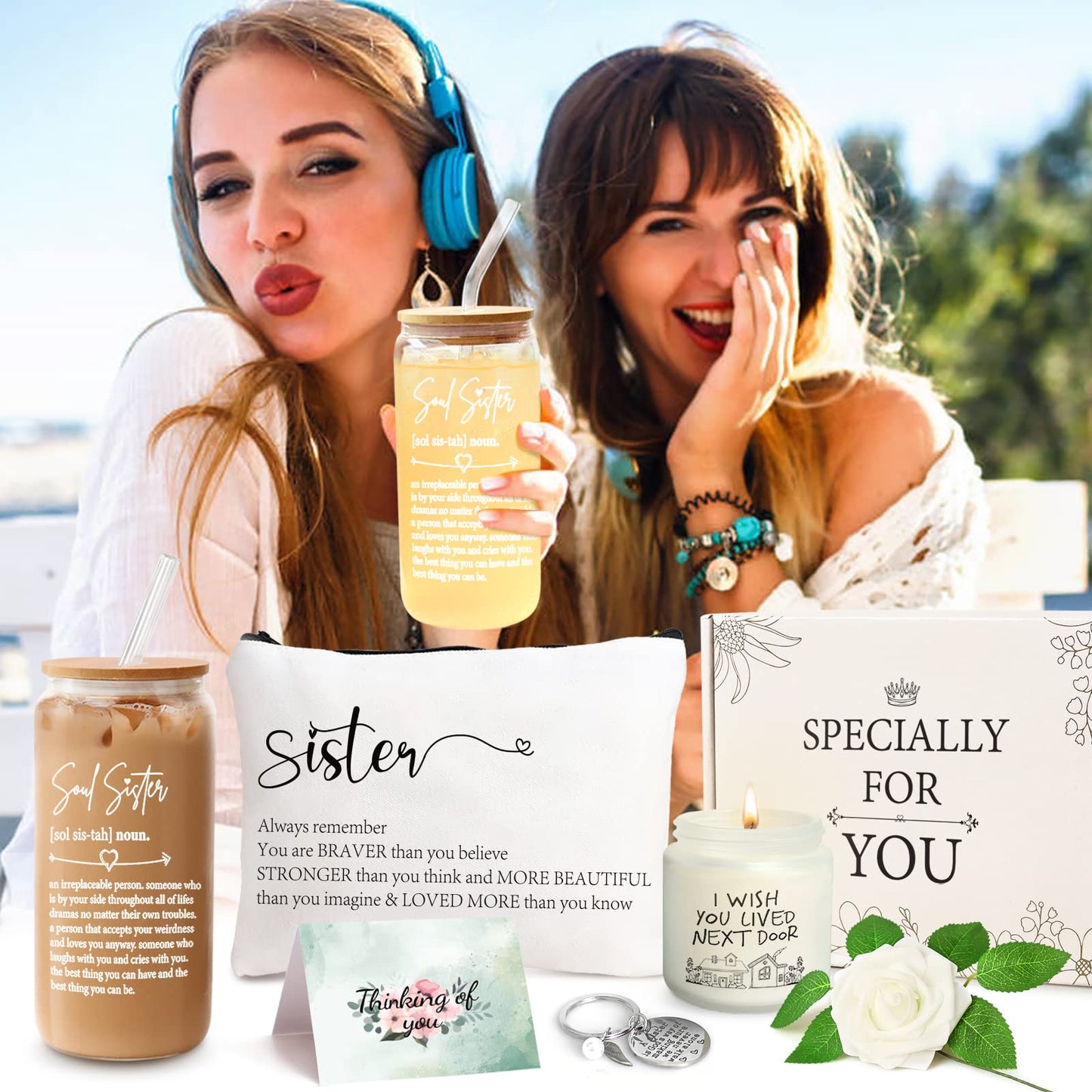 Soul Sister Gifts for Women, Sister Friend Gifts, Birthday Gift for Friend Friendship, Gift for Soul Sisters/Women Friends/Sisters