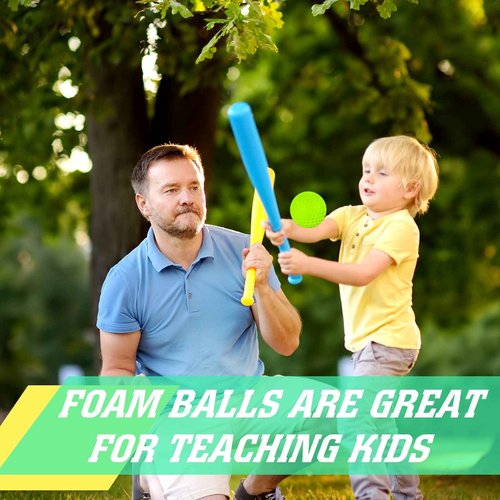 Deekin 24 PCS Pitching Machine Softballs, Dimpled Softballs, Practice Foam Sport Pitching Machine Game Ball for Indoor Outdoor Practice, 2 Dozen(12 Inch,Green)