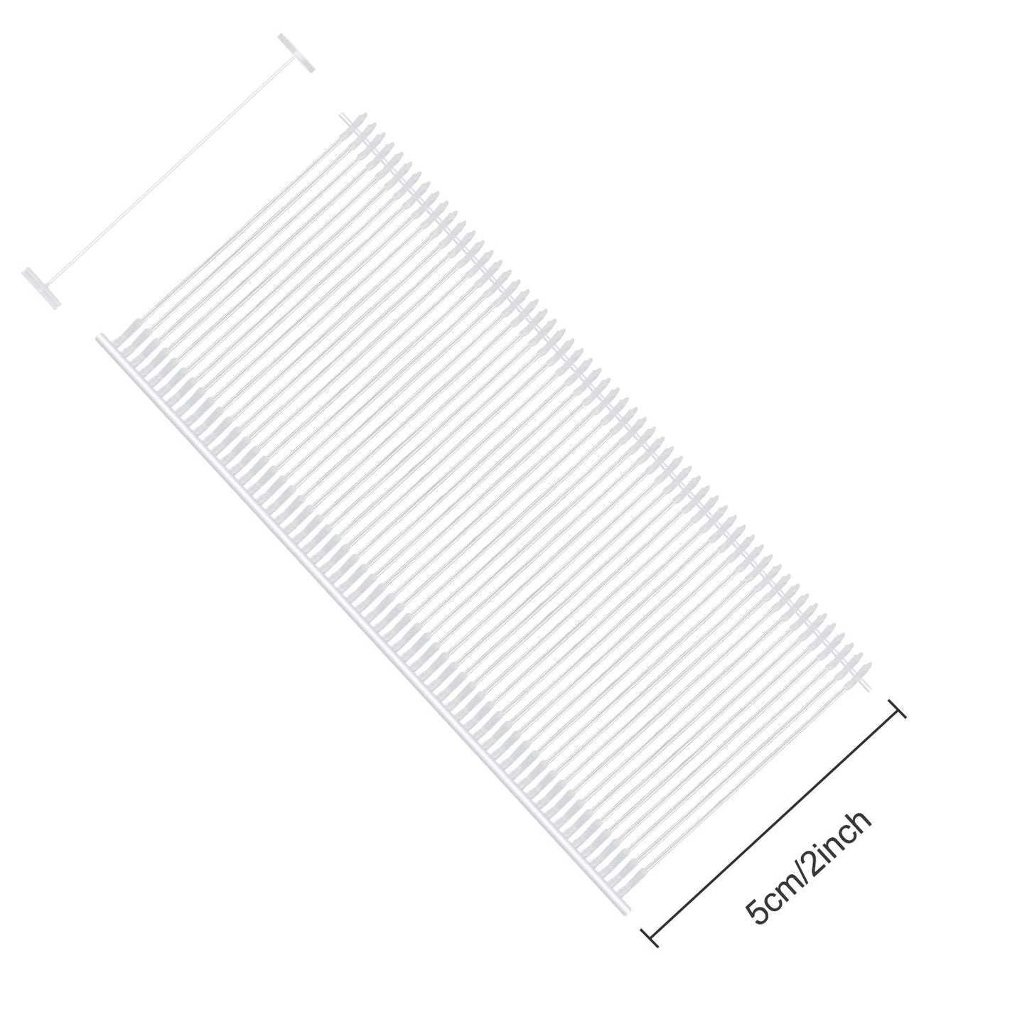 2 inch Standard Tagging Gun Fasteners, BS ONE 5000pcs Clothing Tag Barbs Attachments Price Label for All Standard Price Tag Gun