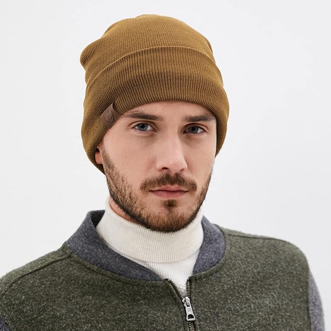 OZERO Winter Beanie Daily Hat - Thermal Polar Fleece Ski Stocking Skull Cap for Men and Women