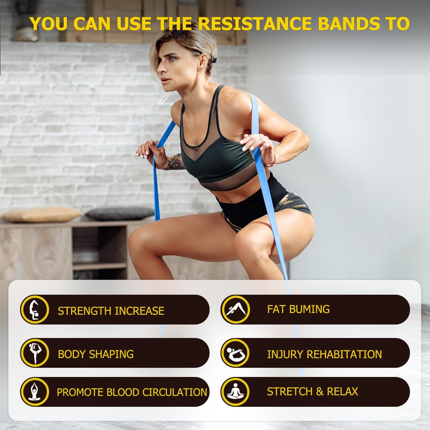 Pull Up Bands, Resistance Bands, Pull Up Assistance Band Exercise Bands for Men & Women Working Out, Body Stretching, Physical Therapy, Muscle Training - Green