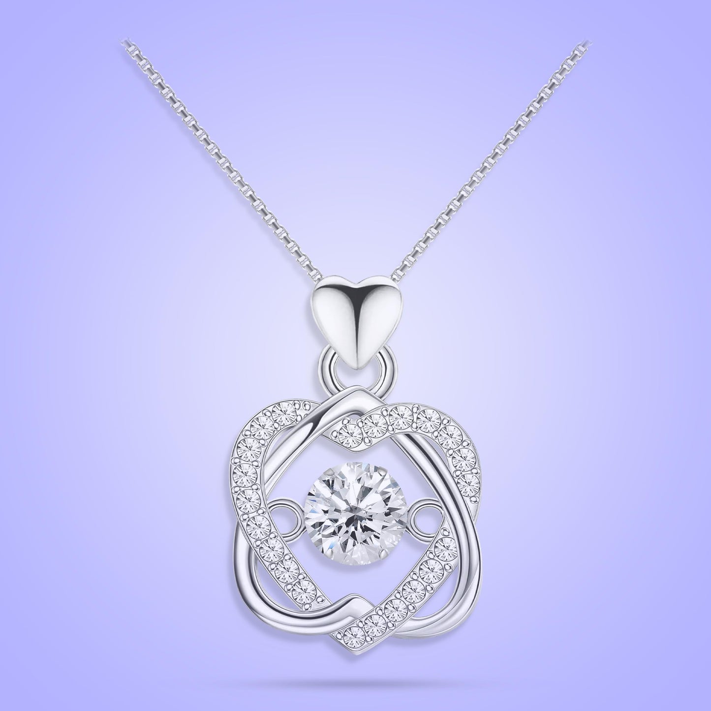 Faiaza Granddaughter Necklace From Grandpa or Grandma| Birthday Pendant Jewelry Gift for Grandchildren From Grandparent| Grandaughter Everyday Use Jewellry (14K White Gold)