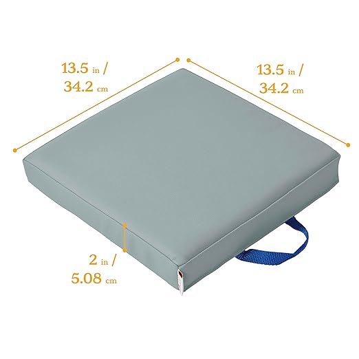 ECR4Kids SoftZone Floor Cushions, Square, Flexible Seating, Grey, 6-Piece