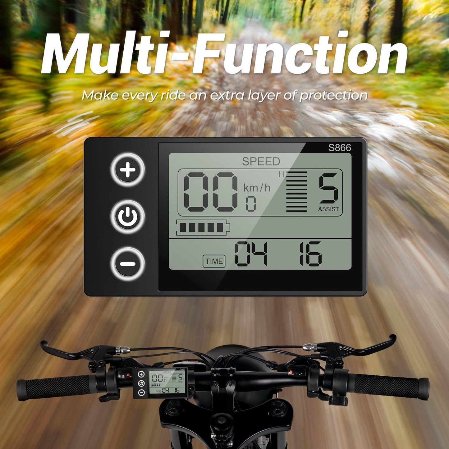 Geemax Electric Bike for Adults, 26" x 4.0 Fat Tire Ebike, 500W (Peak 750W) 36V 10.4Ah Lithium Battery Electric Bicycle, 25MPH, 21-Speed, Up to 35 Miles for Commuting, Beach, Snow
