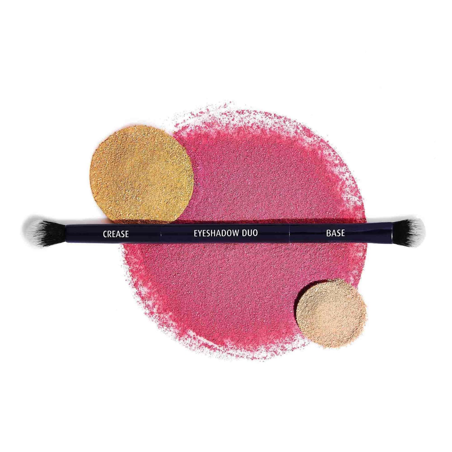 Lune+Aster Eyeshadow Duo Brush - Multi-tasking, dual-ended vegan Eyeshadow Duo Brush.
