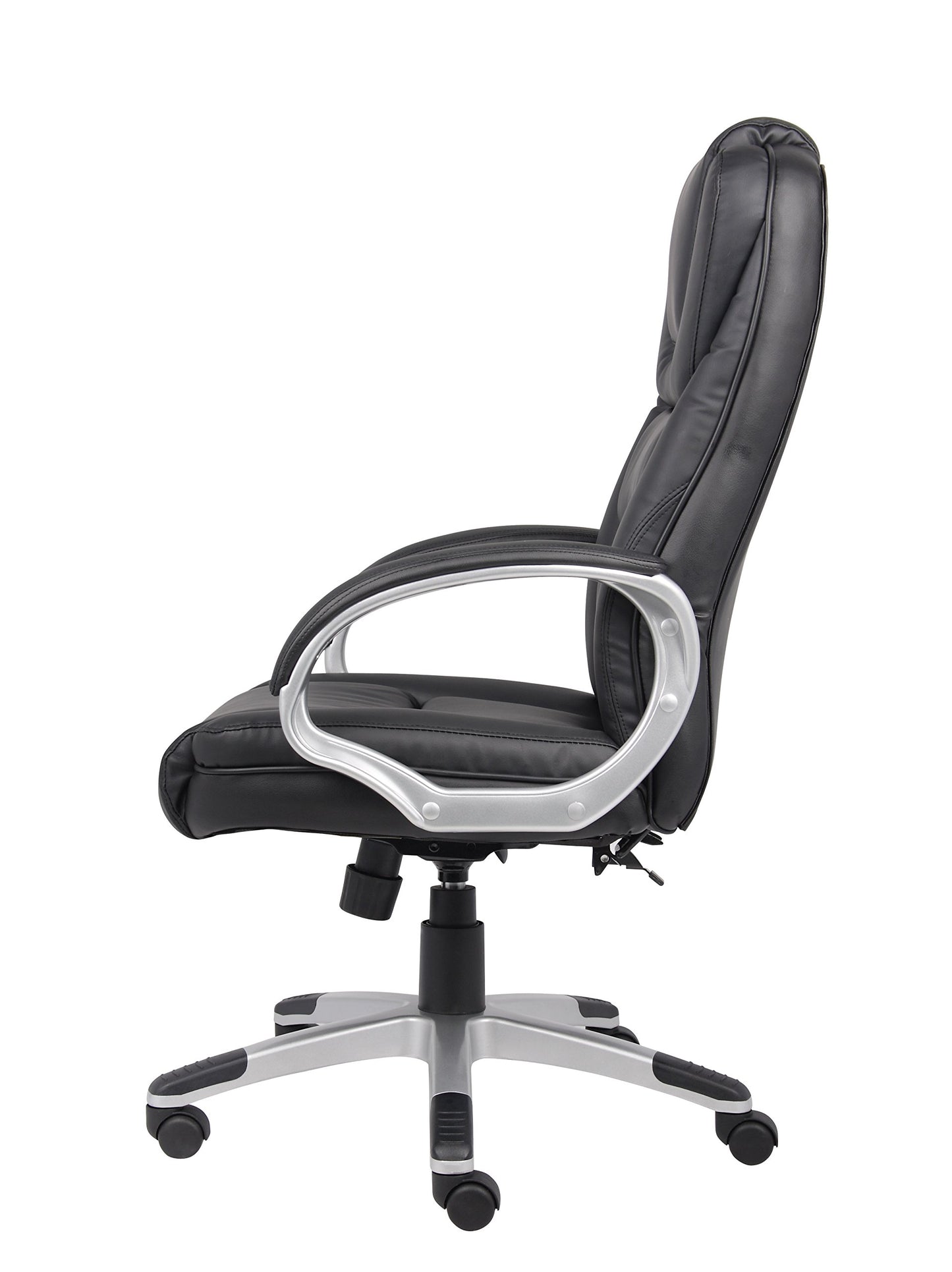 Boss Black No Tools Required Executive Leather Chair