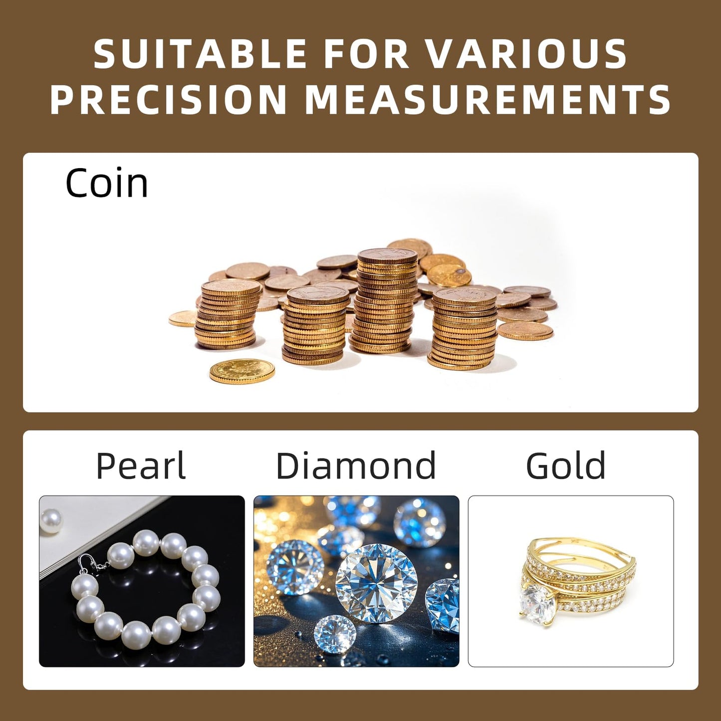 SKEAP Digital Coin Scale, Gram Scale 0.01g Accuracy for Coin Collectors, Bank Tellers and Home Use, Ideal Scale for Gold and Jewelry, 200g Capacity with Calibration Weight