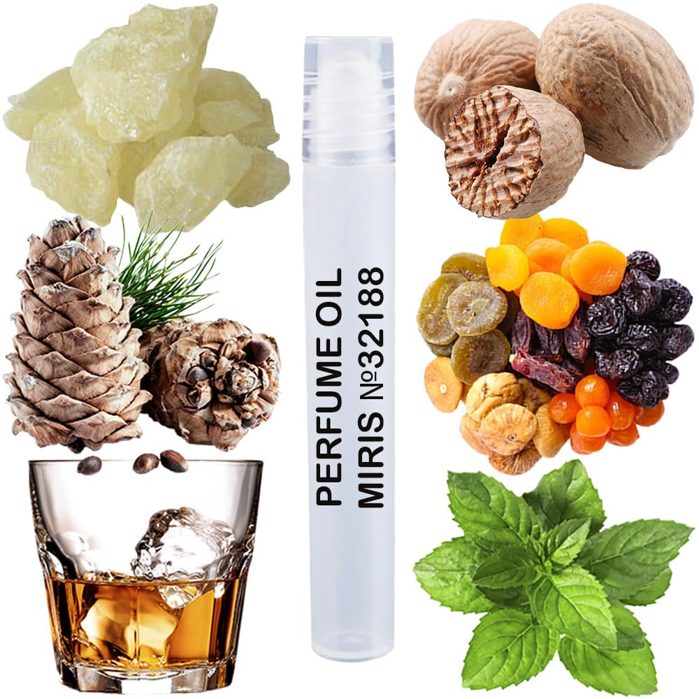 MIRIS No. 32188, Inspired by St To He White Cristal, Long-Lasting Perfume Oil for Men Roll-On, Rollerball 0.34 Fl Oz / 10 ml