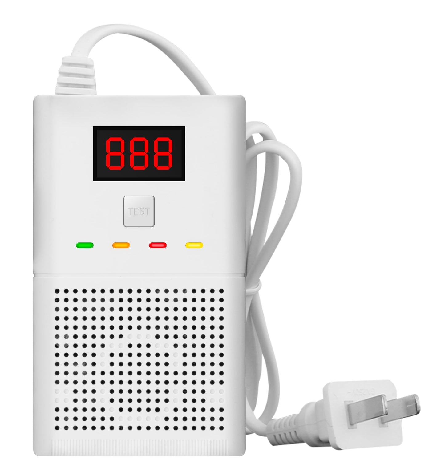 Carbon Monoxide Detector CO Alarm - High-Precision Easy Plug-and-Play Design with Advanced Chip Technology, 85dB Audible Alarm, Clear LCD Display & Sound Alerts for Home, Car, Living Spaces
