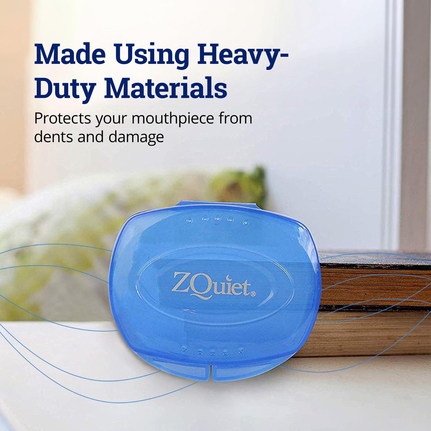 ZQUIET Premium Storage Case for ZQuiet Anti-Snoring Mouthpiece (Device NOT Included) – Durable, Protective, Ventilated, and Convenient for Everyday Storage and Travel