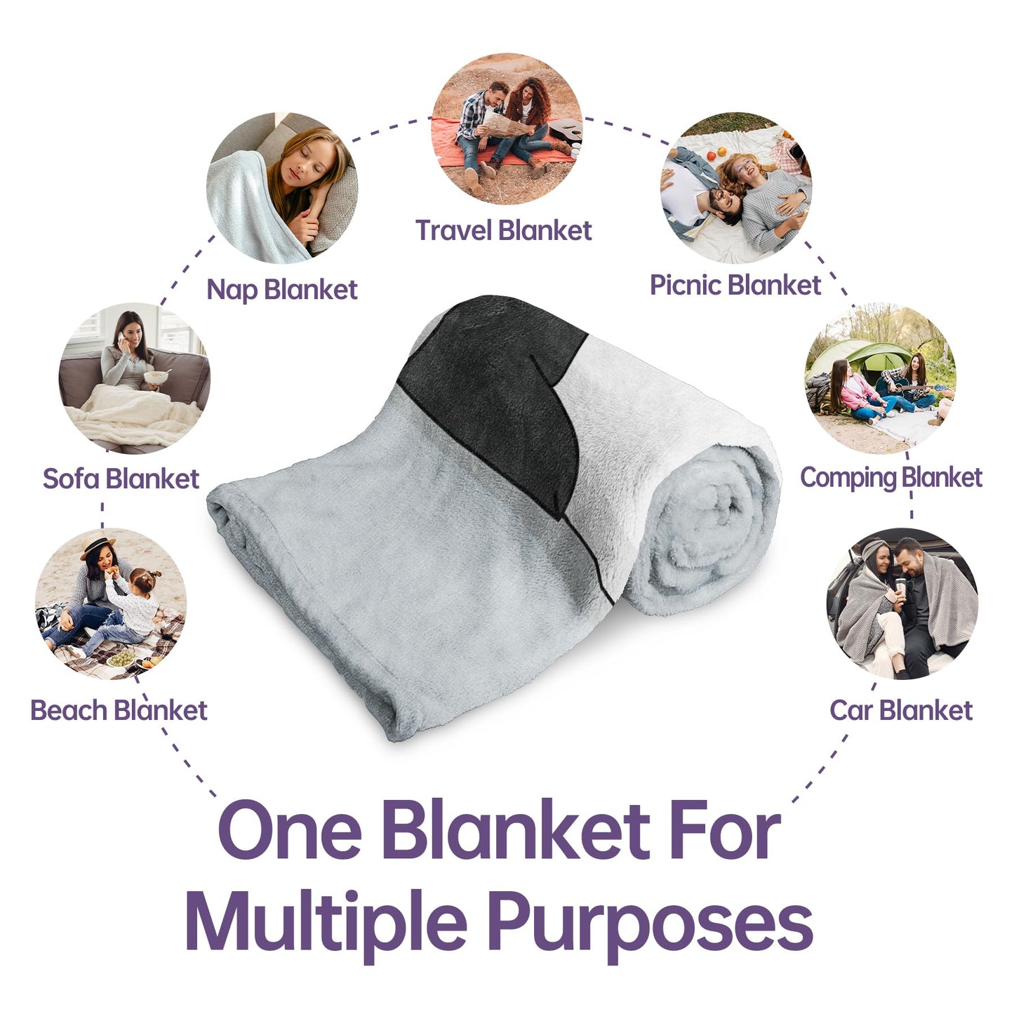 musaecoin Gifts for Brother Blanket, Brother Gifts from Sister, Funny Birthday Graduation for Adult Brothers, Soft Flannel Throw Blanket 60" x 50"