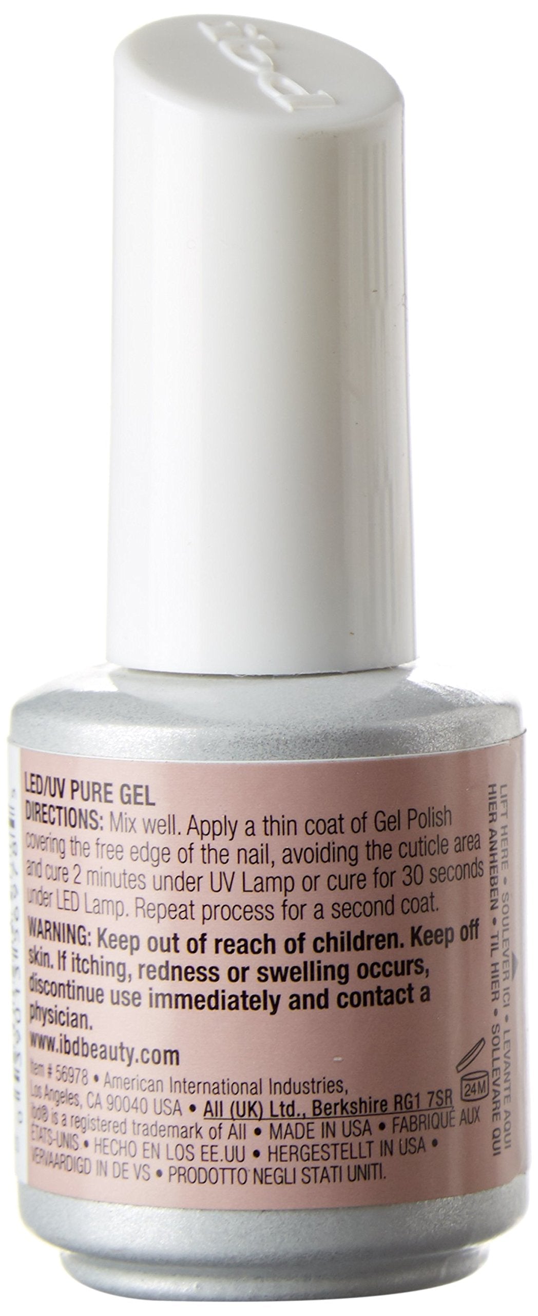 IBD Just Gel Soak Off Light Pink Nail Polish, Ooh La Lace