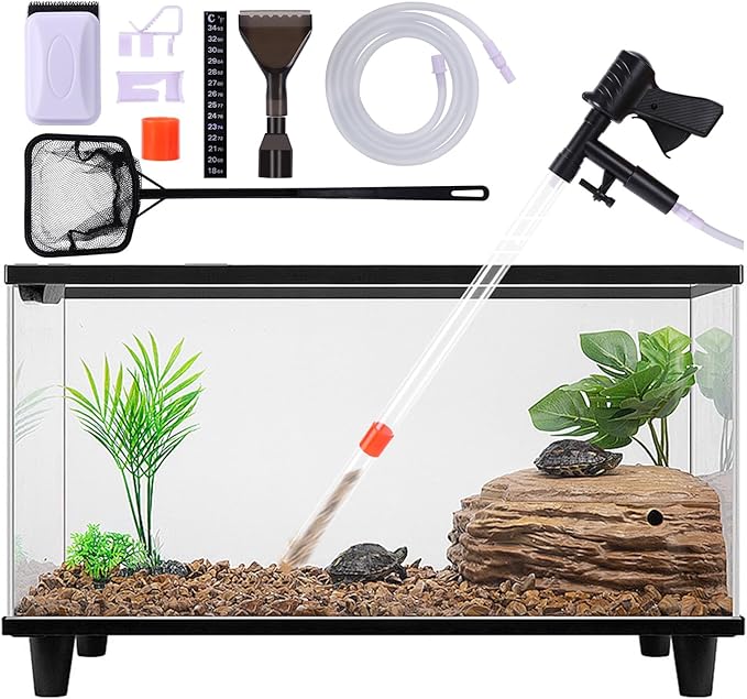 lounginglife Fish Tank Cleaner Kit, Gravel Vacuum for Aquarium, Fish Tank Aquarium Vacuum Gravel Cleaner, Aquarium Siphon ...