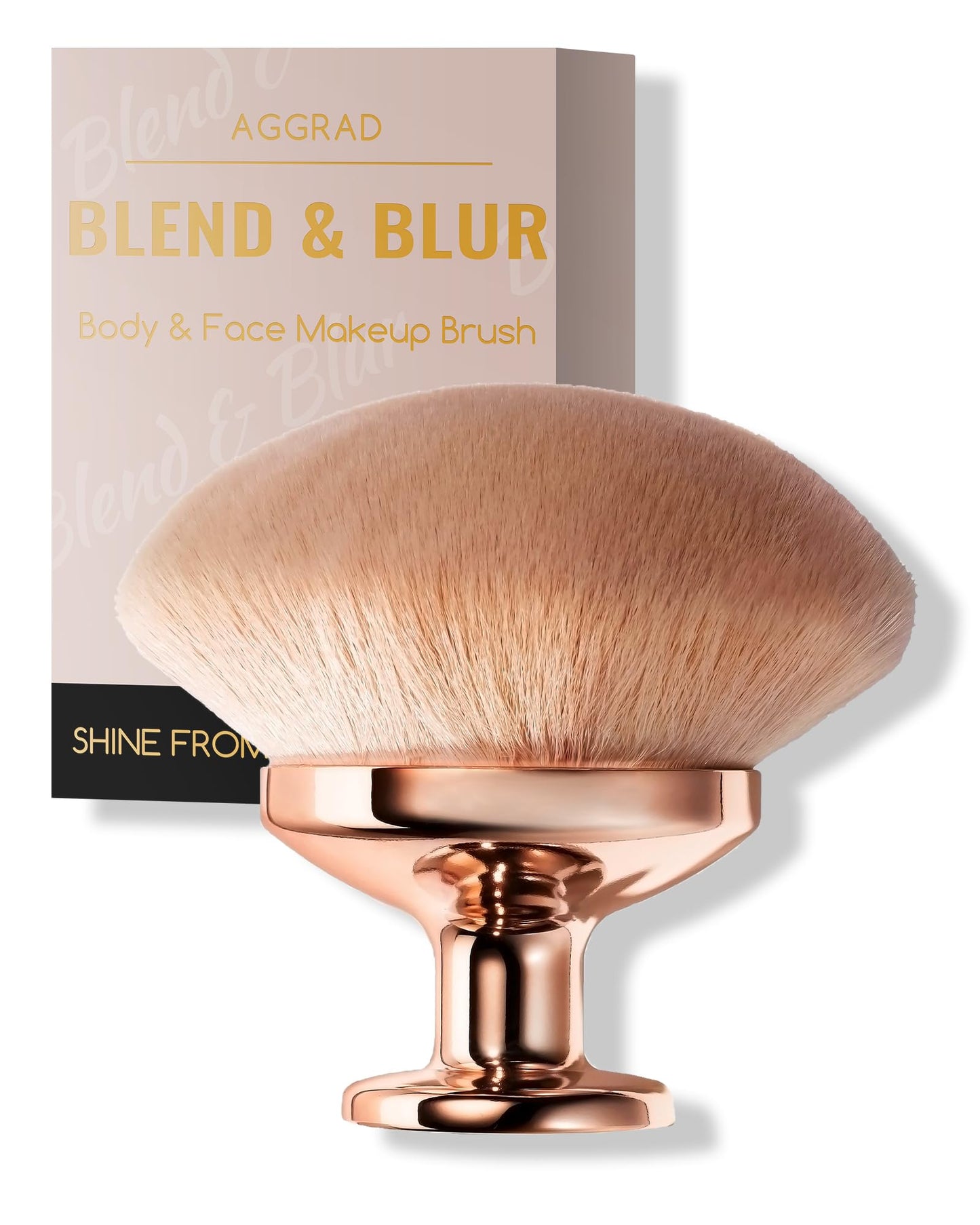 Upgraded Blend & Blur Body Makeup Brush for Self Tanner Tanning Lotion Sunscreen Applicator for Back Leg Makeup, Kabuki Foundati