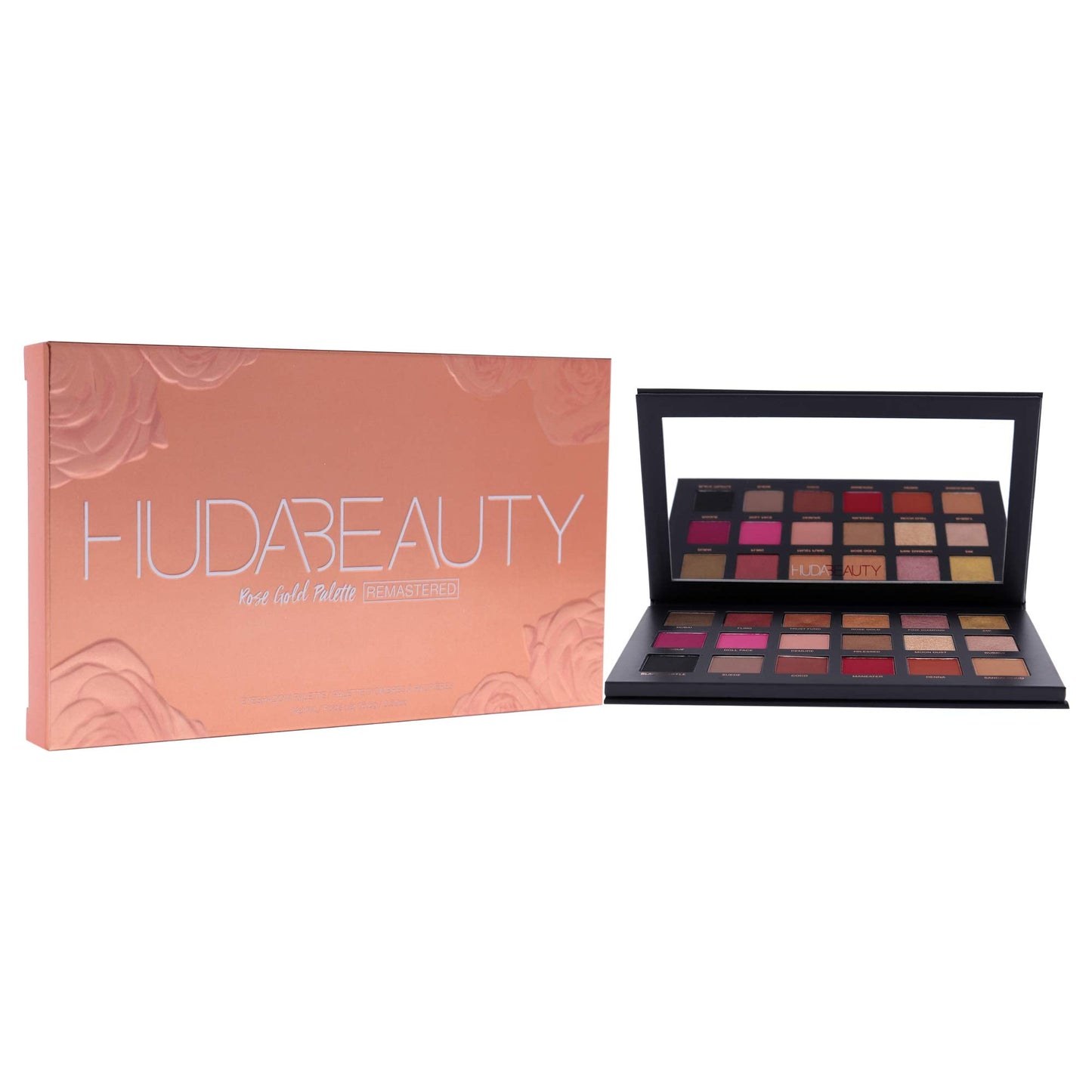 Huda Beauty Rose Gold Remastered Eyeshadow Palette Women Eye Shadow 0.59 oz