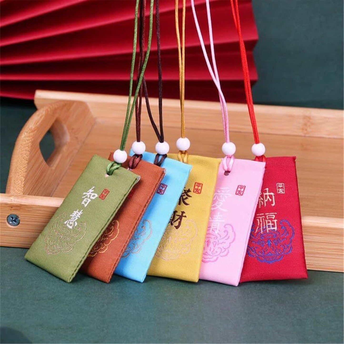 Spiritual Salt with Sachet - Spiritual Salt Pouch, Spiritual Salt for Money, Buddhist Spiritual Salt Pouch Necklac, Spiritual Salt Pouch from China, Classical Chinese Talisman (Gather Wealth)
