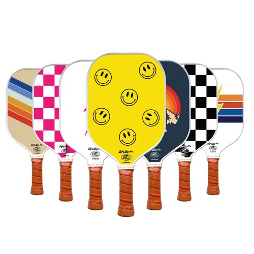Rally Republic Officially Licensed Pickleball Paddle - USA Pickleball Association Approved Racket - Lightweight Honeycomb Core, Carbon Fiber Exterior, Premium Leather Grip for Comfort